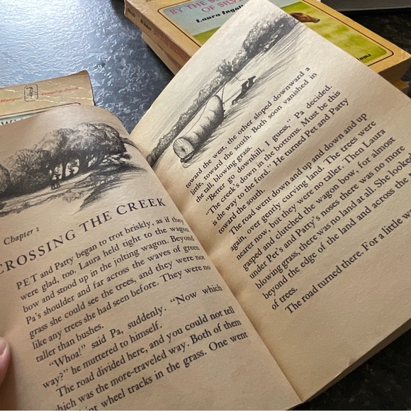 Vintage Little House On The Prairie Books Laura Ingalls Wilder Set of 4 - Picture 7 of 9